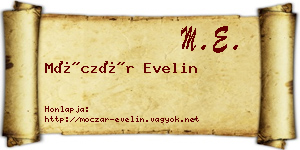 Móczár Evelin névjegykártya
