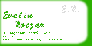 evelin moczar business card
