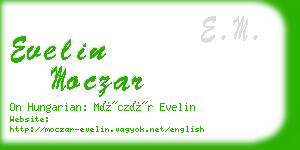 evelin moczar business card